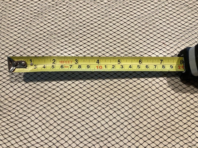 Black Soft Finish 6mm Fishnet