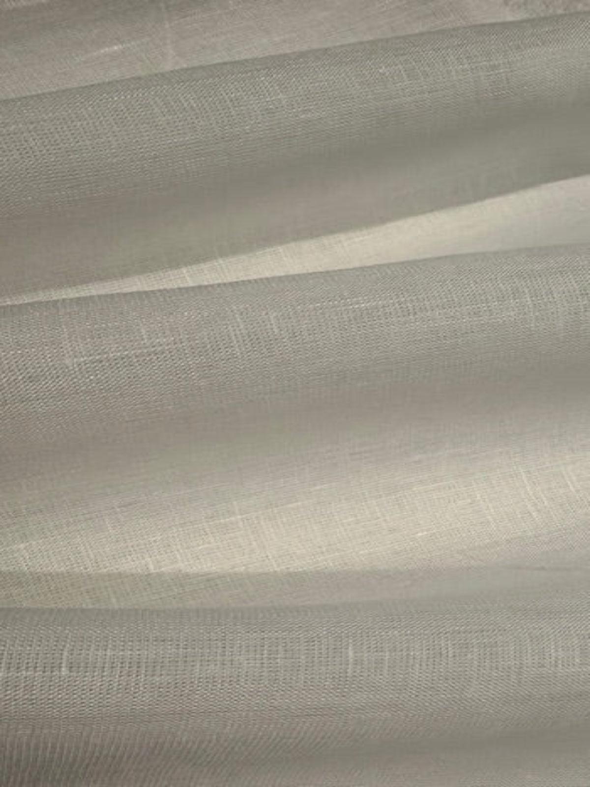 Off White Lightweight Open Weave Linen with Slubs, Crisp Handle