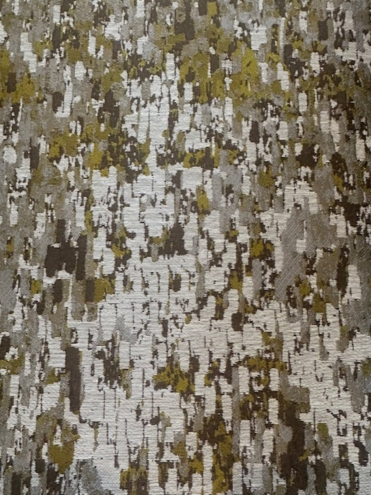 Olive/Grey Abstract Damask – Stylish Cotton-Polyester Blend for Interiors
