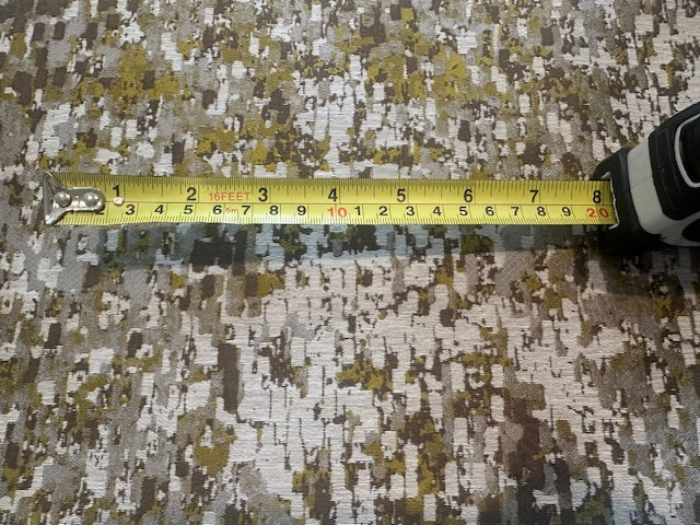 Olive/Grey Abstract Damask