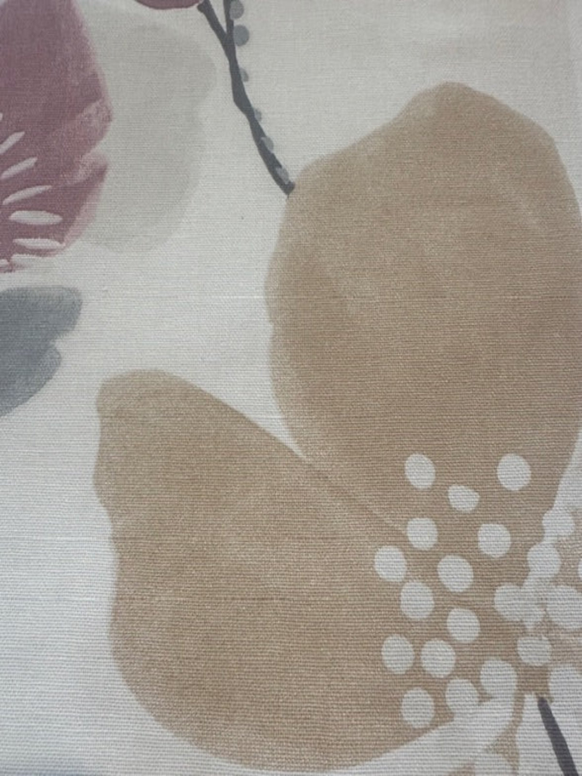 Orange Multi Large Floral Cotton Furnishing