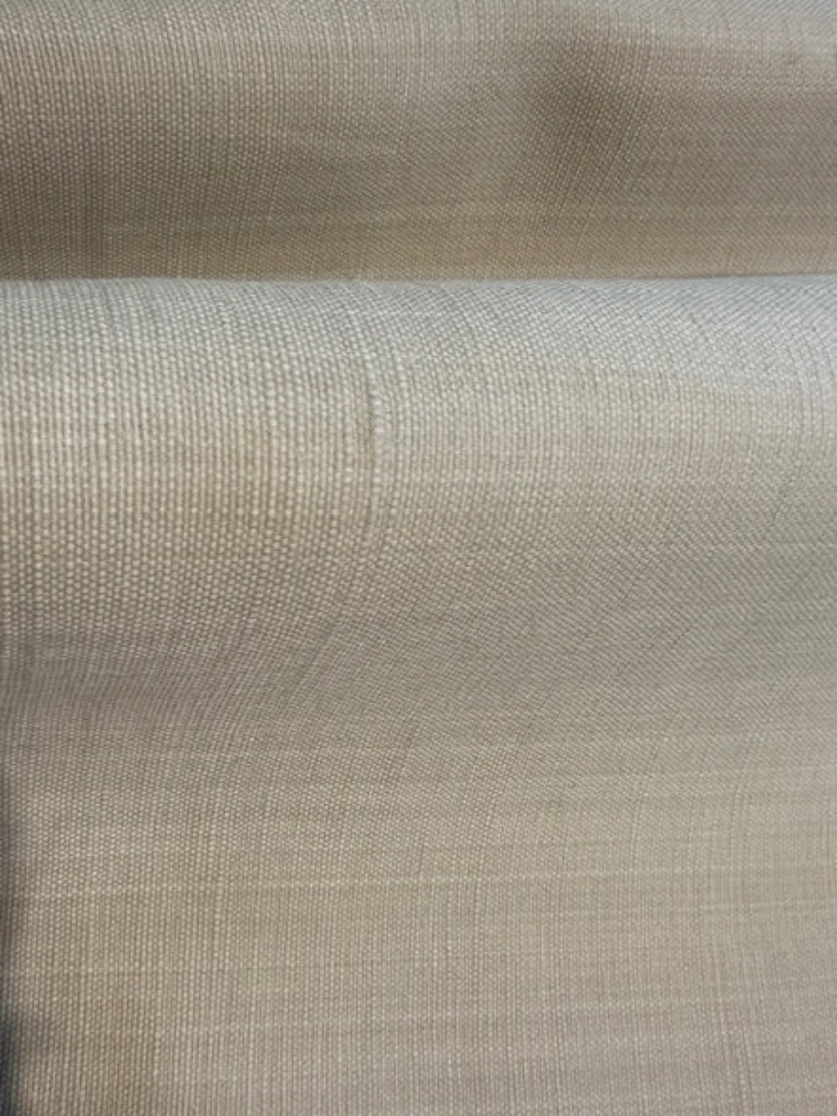 Pastel Beige Linen with Slubs. Firm Crisp Handle, 2 Tone Effect