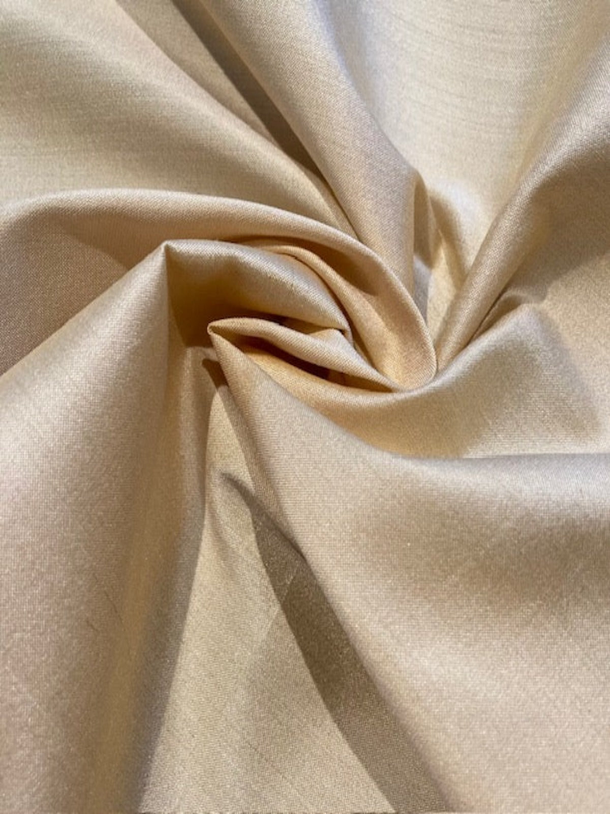 Pastel Peach Silk Dupion Fabric