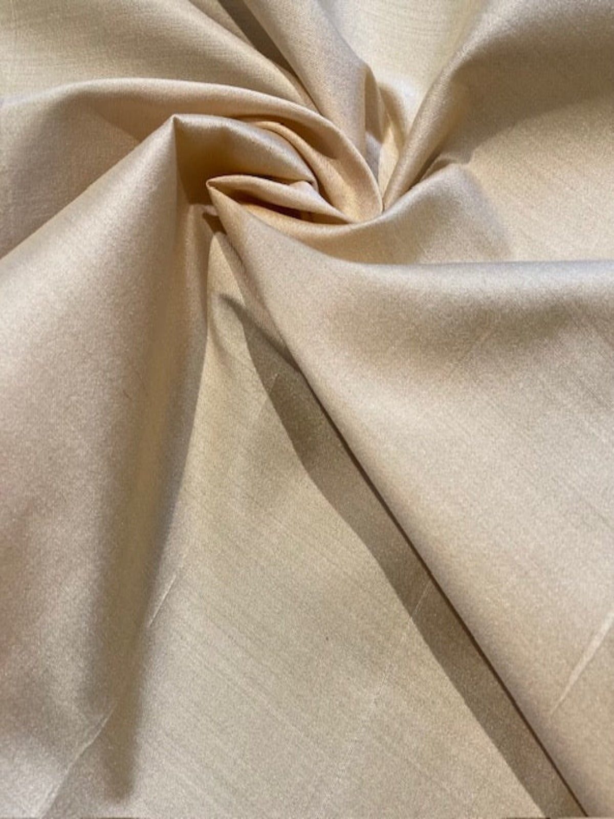 Pastel Peach Silk Dupion Fabric