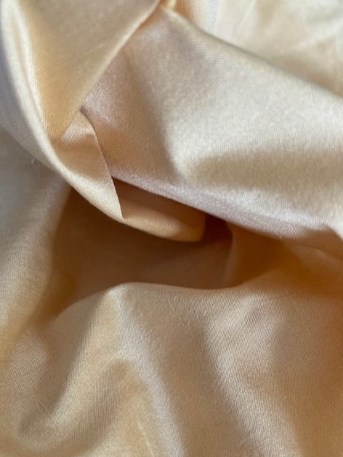 Pastel Peach Silk Dupion Fabric