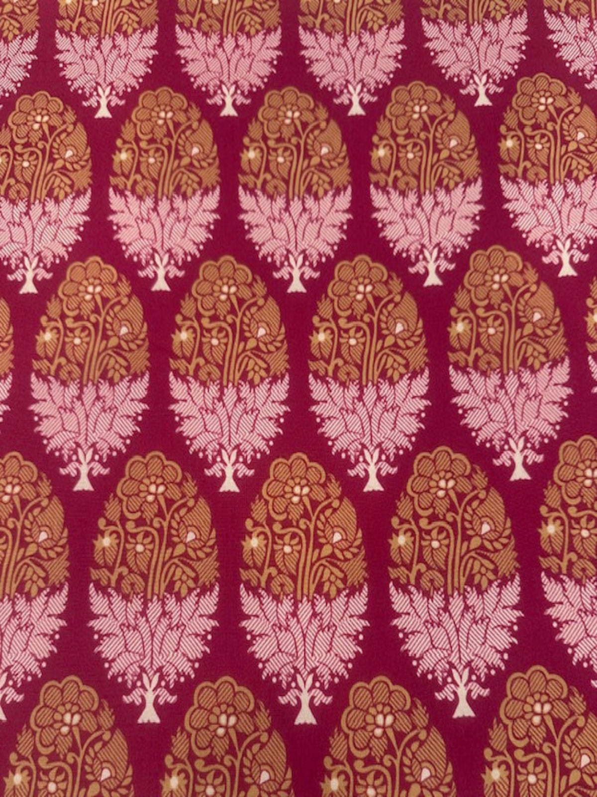 Fuchsia Cotton "Varanasi Indian Summer"