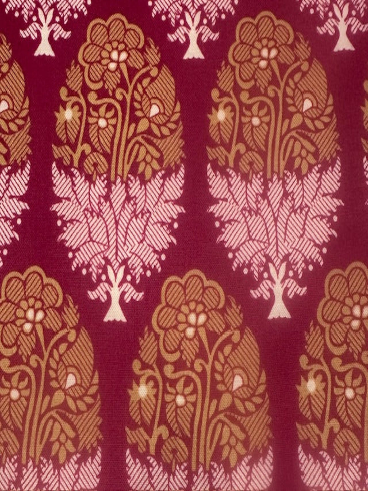 Fuchsia Cotton "Varanasi Indian Summer"