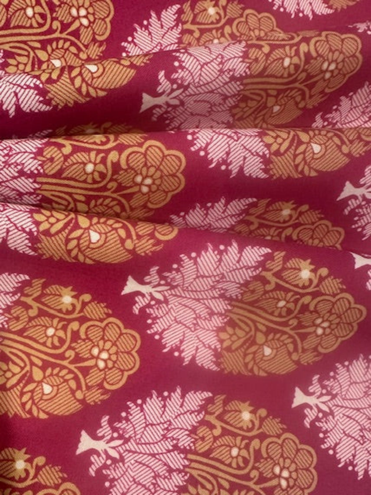 Fuchsia Cotton "Varanasi Indian Summer"