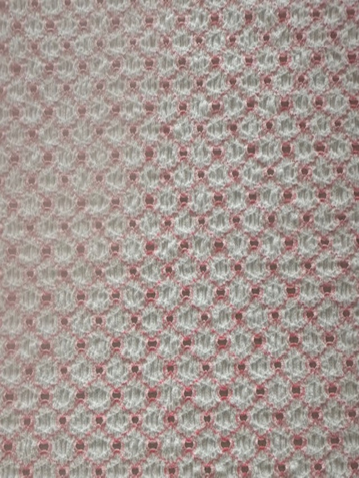 Orange Red Trellis with Stretch. Airtex Fabric