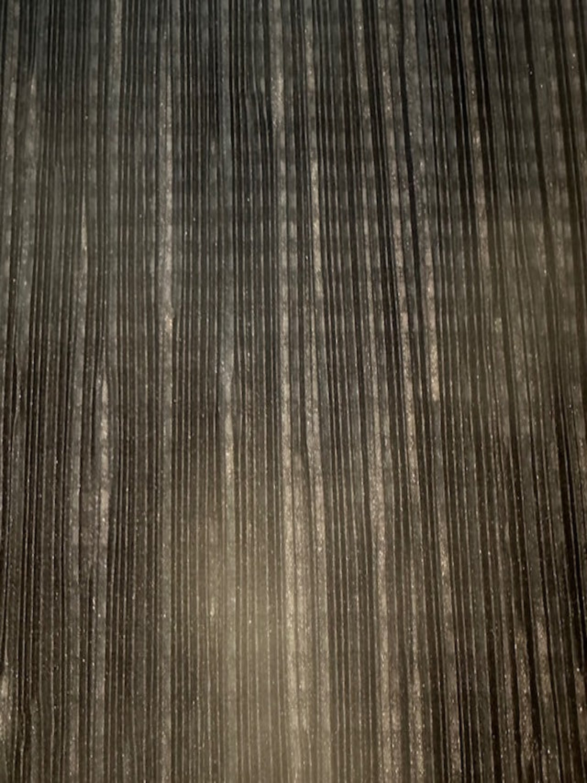 Black Permanently Pleated Top Weight