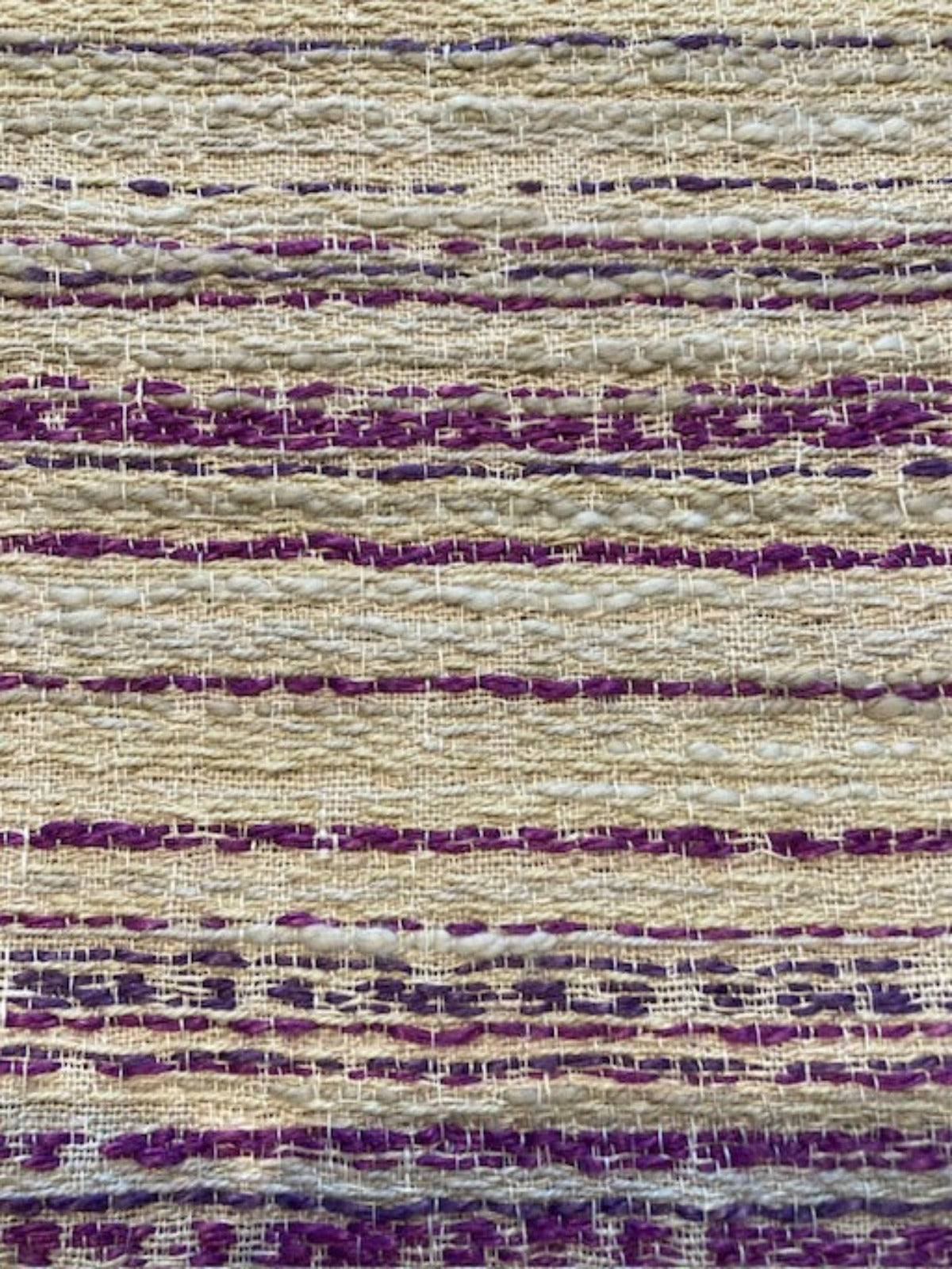 Purple Irregular Stripes on Boucle looking Furnishing
