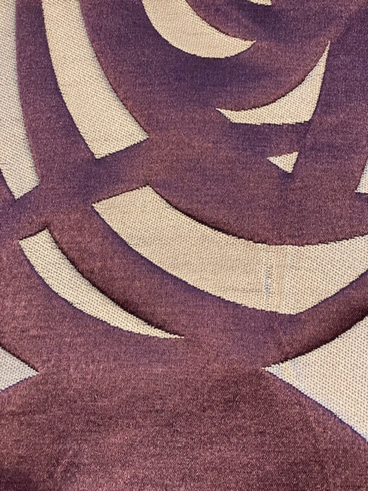 Purple Swirl Jacquard Furnishing
