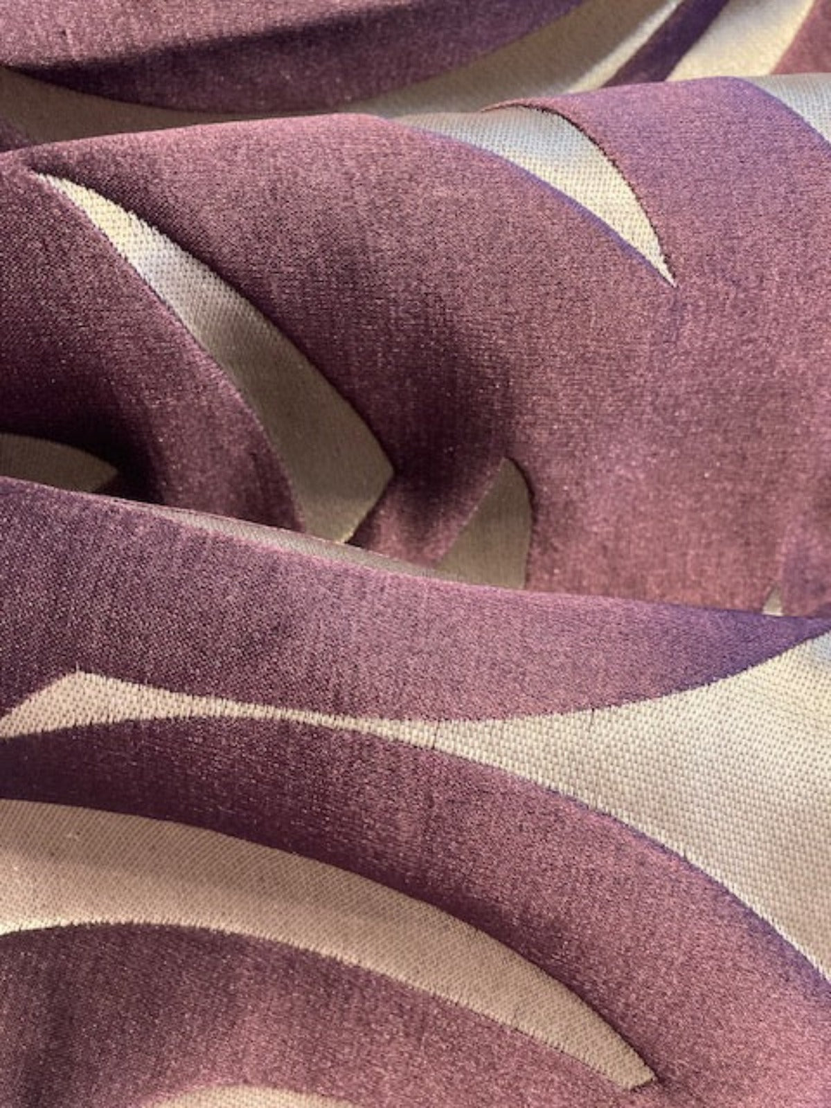 Purple Swirl Jacquard Furnishing