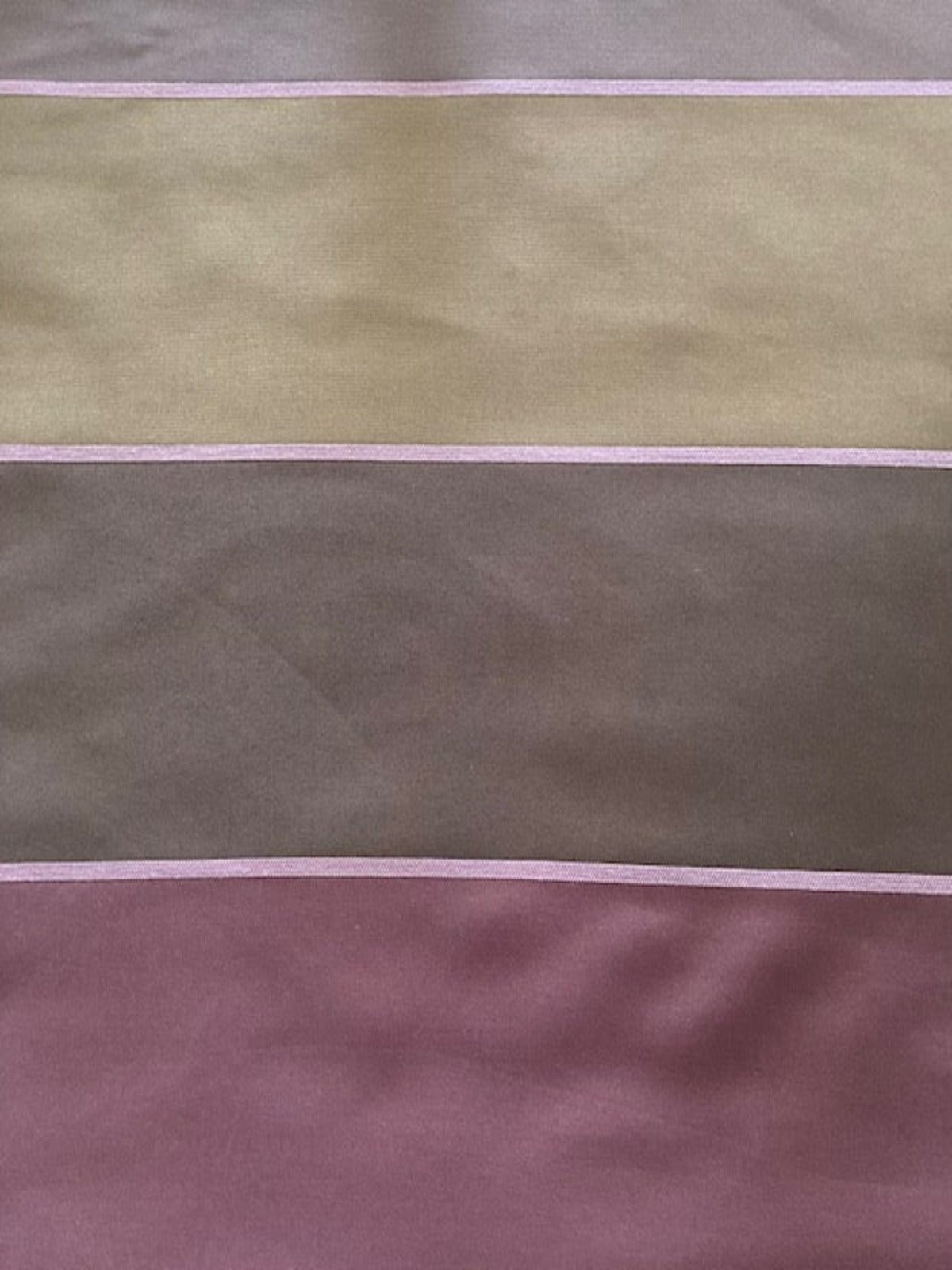 Purple Olive Chocolate Iridescent Stripe Taffeta Fabric 145cm – Furnishing & Interior Fabric