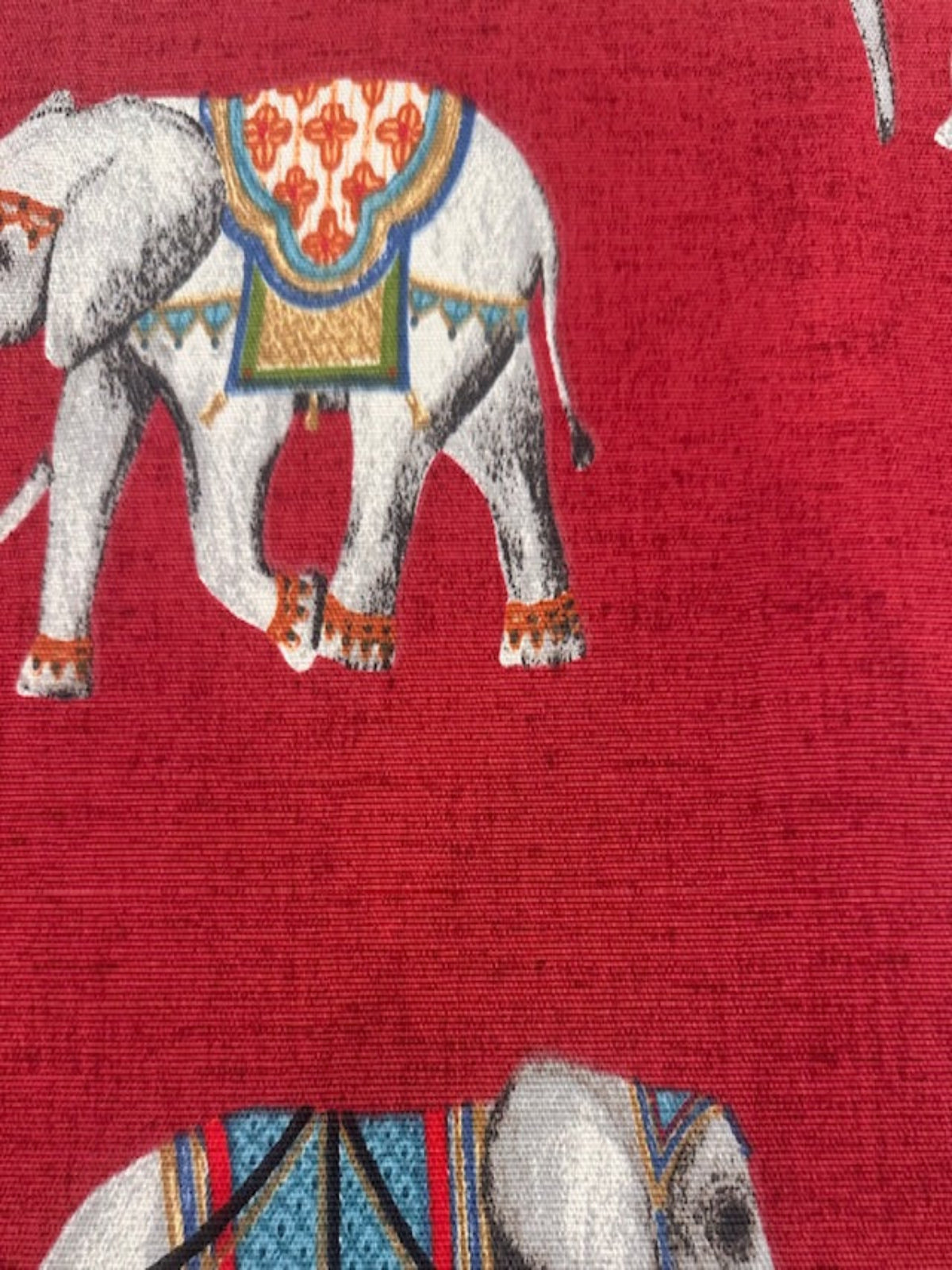 Elephant on Red Furnishing