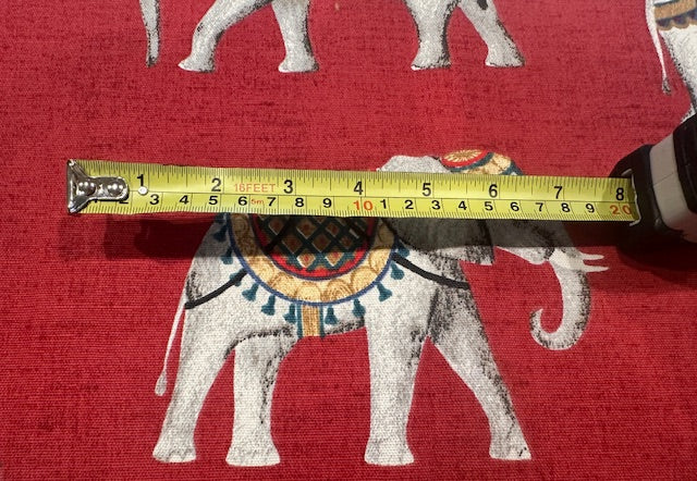 Elephant on Red Furnishing