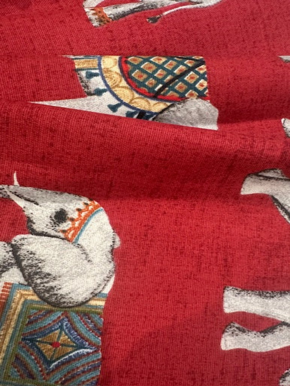 Elephant on Red Furnishing