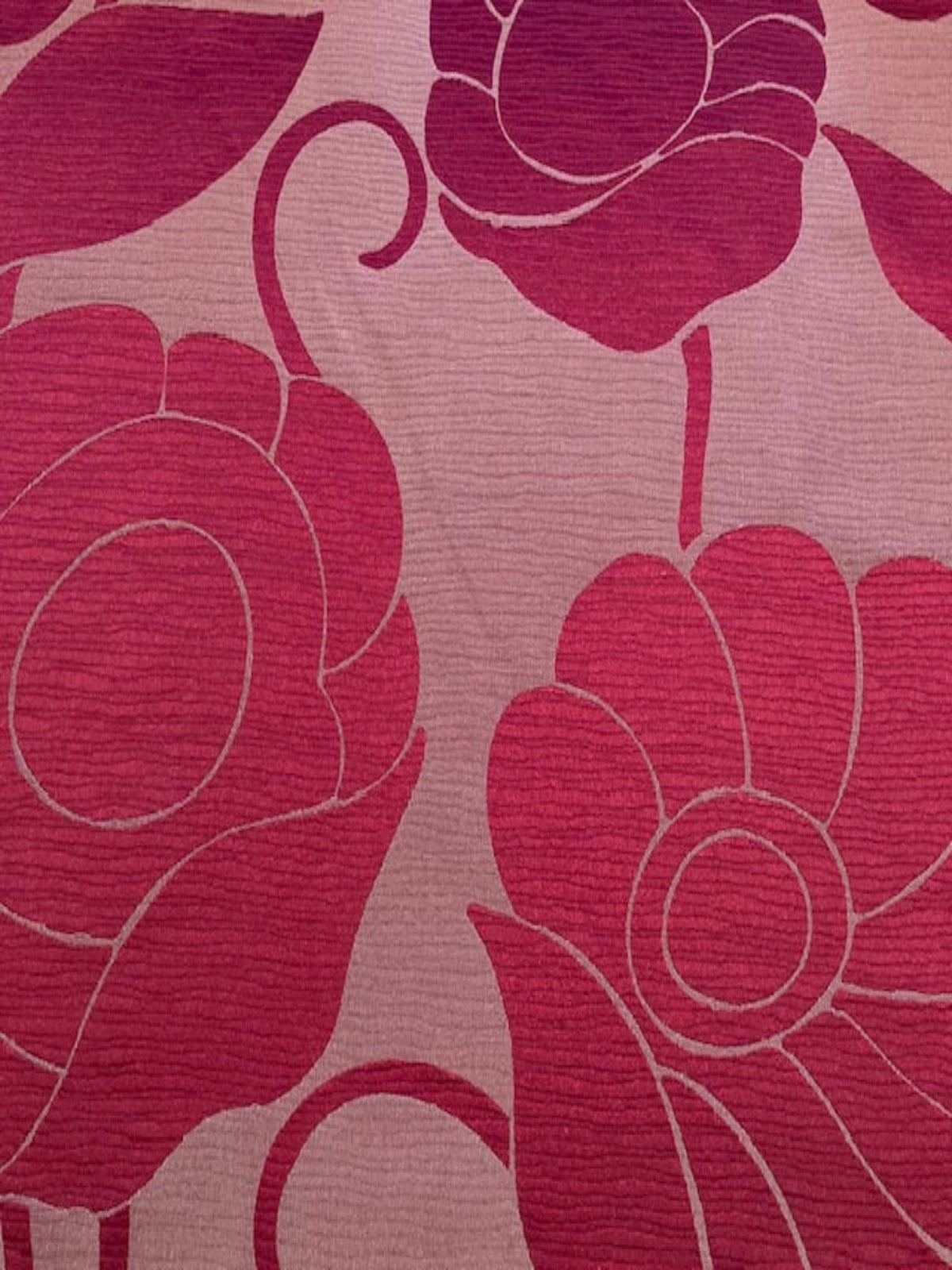 Fuchsia Large Flower Damask "Harlequin - Empathy"