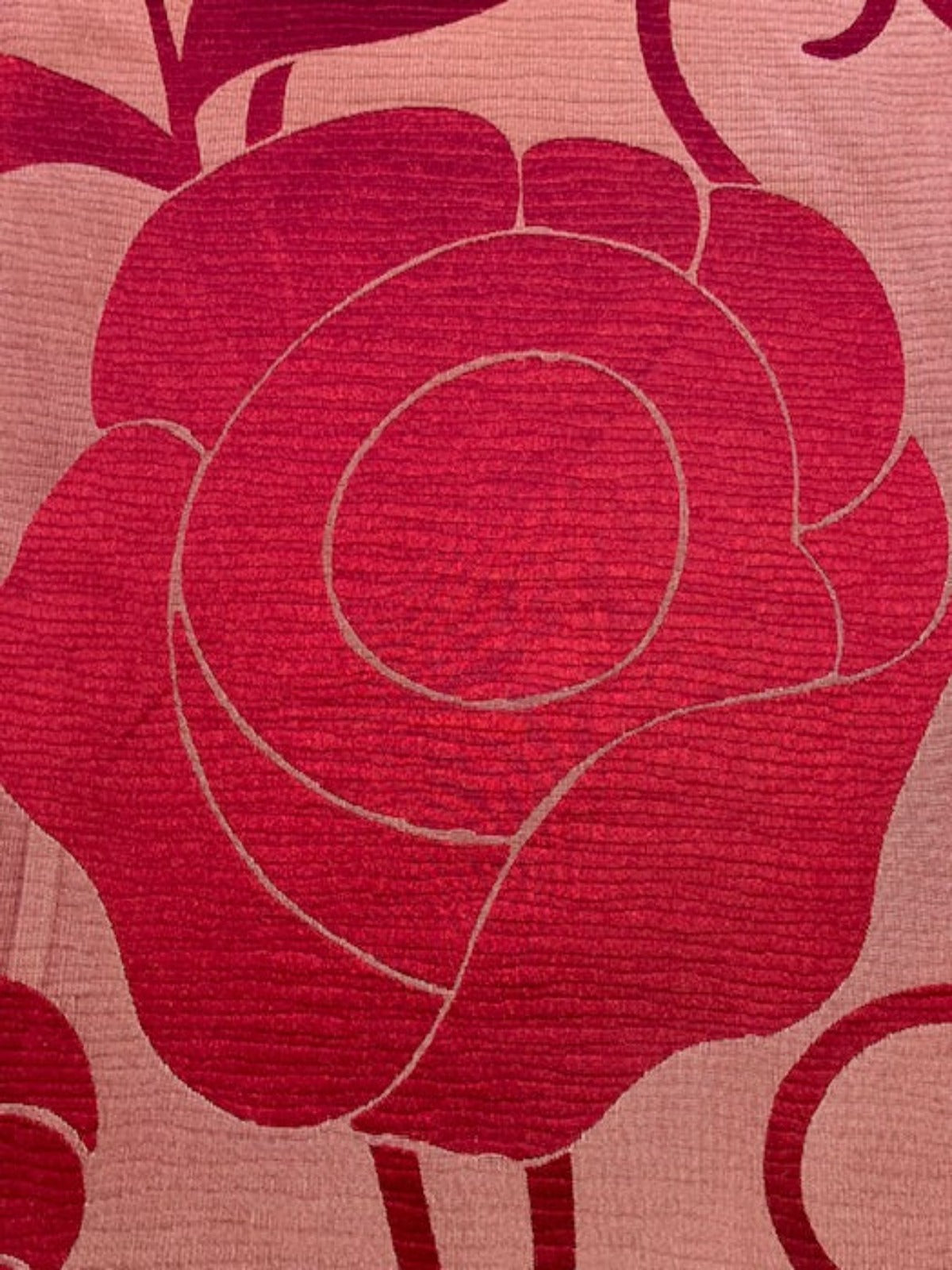 Fuchsia Large Flower Damask – “Harlequin Empathy”