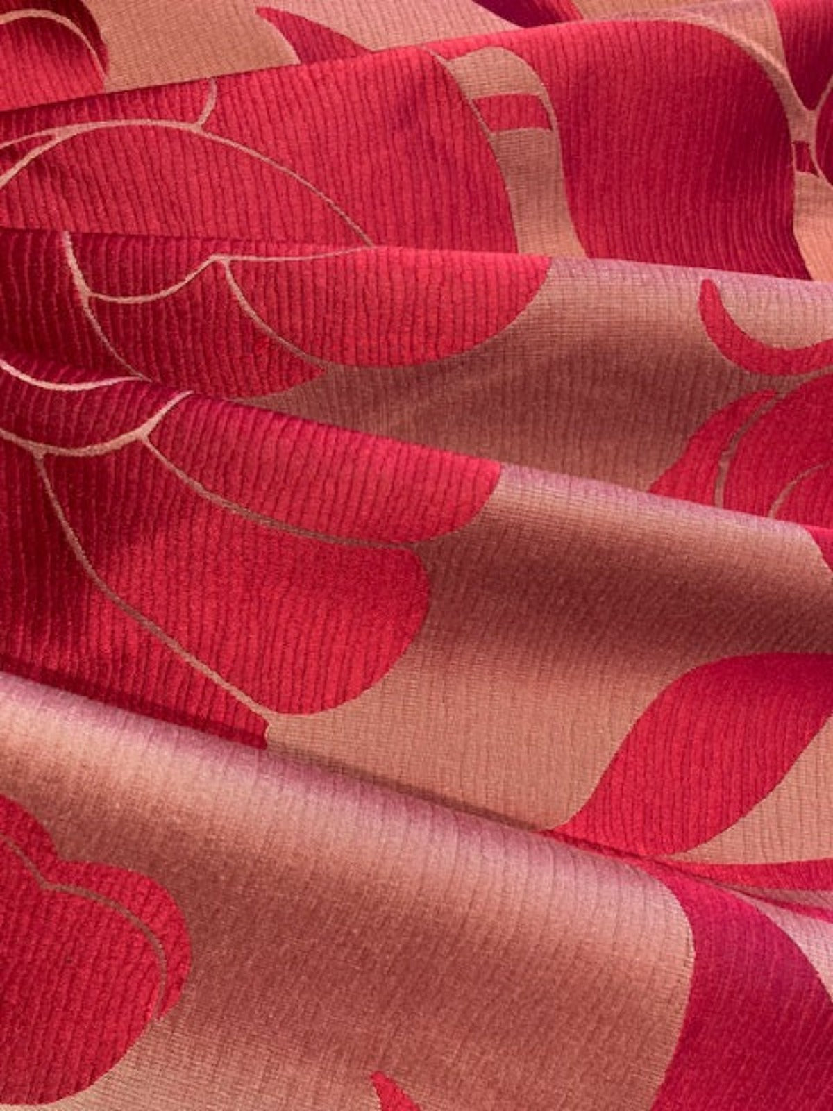 Fuchsia Large Flower Damask "Harlequin - Empathy"