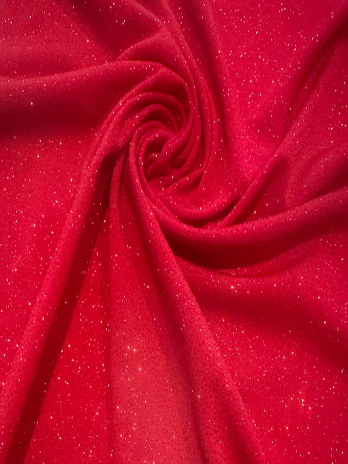 Red Glitter on Jersey