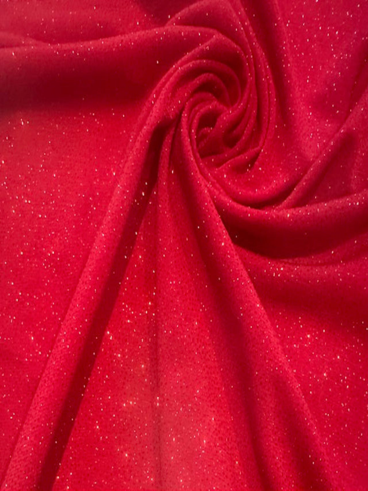 Red Glitter on Jersey