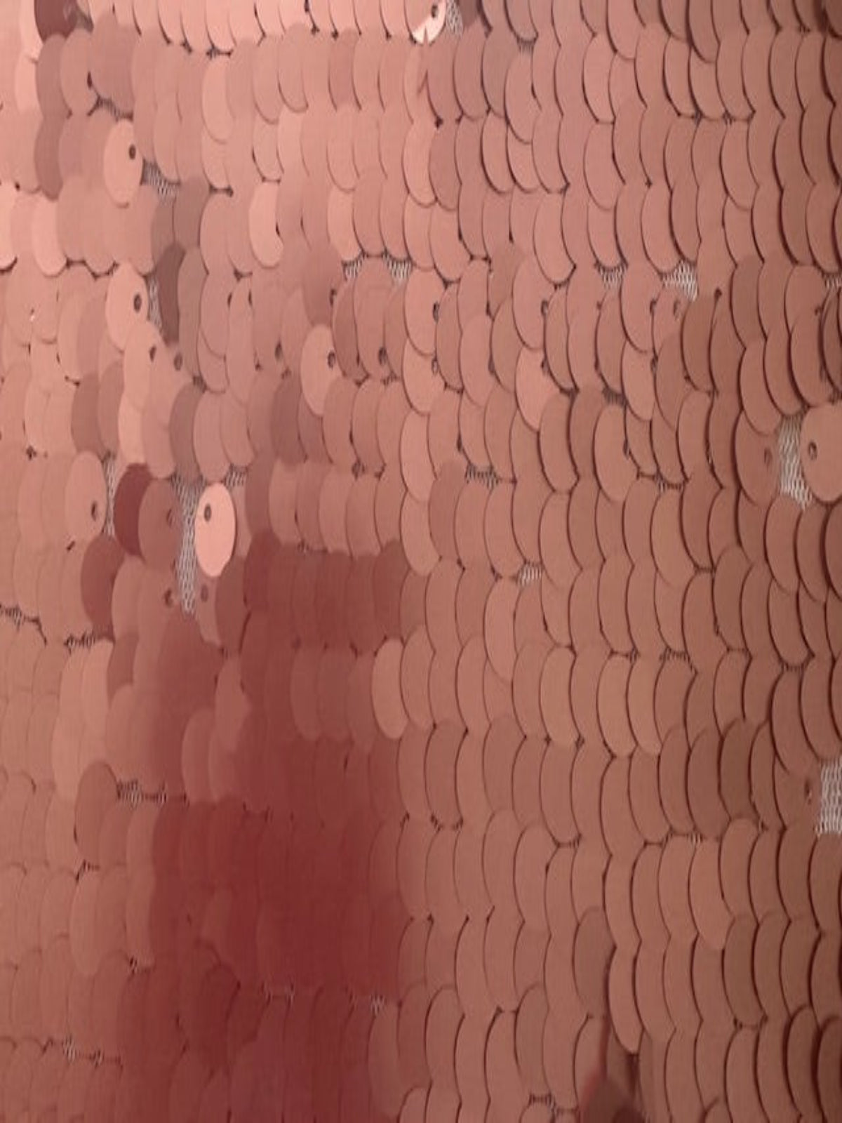 Rose Gold Overlapping Sequin on Mesh