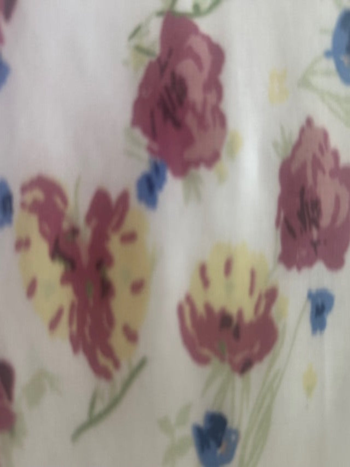 Red Roses on White PVC Coated Cotton