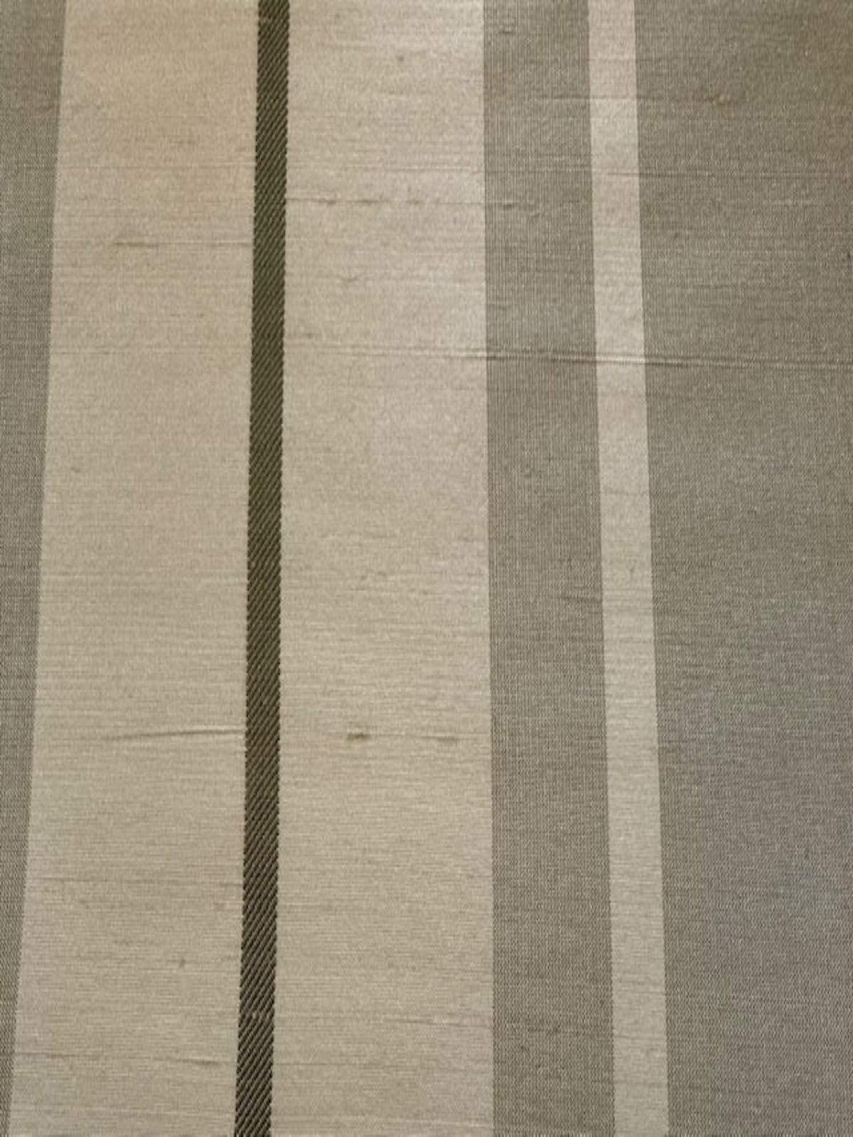 Pastel Sage Green Stripe Silk Dupion