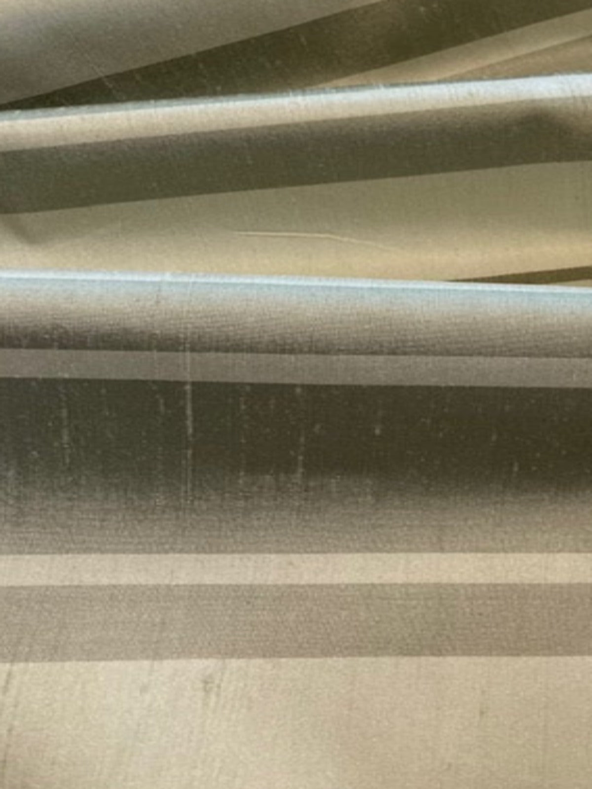 Pastel Sage Green Stripe Silk Dupion