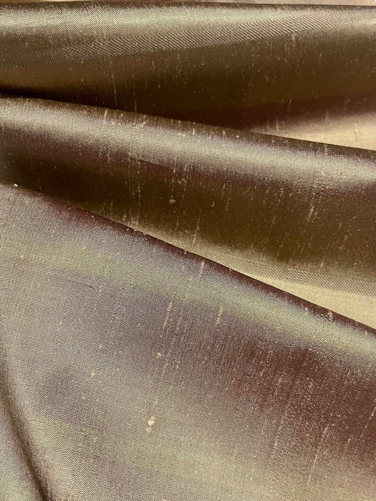 Sand with a Hint of Red on Silk Dupion Stripe