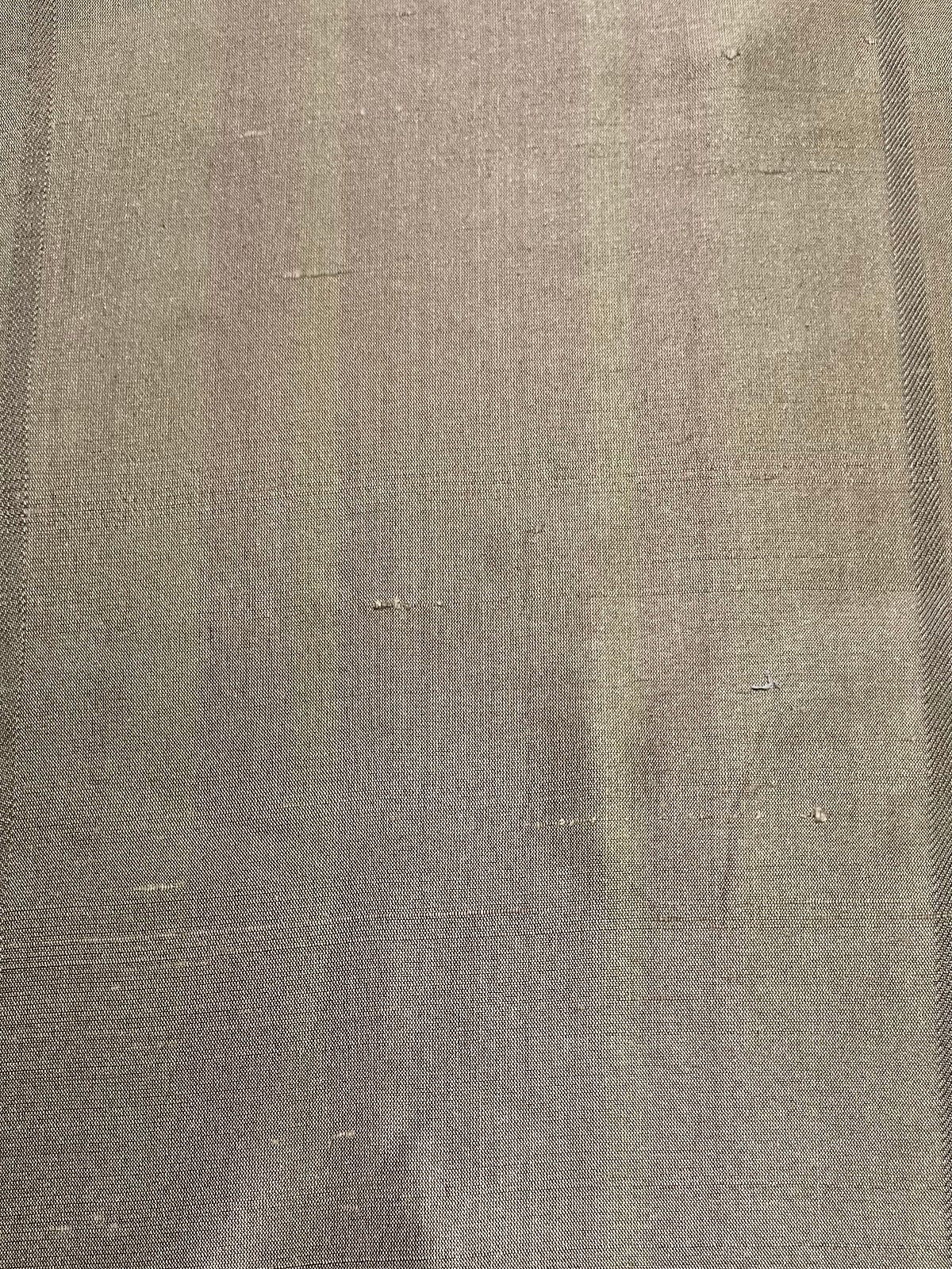 Sand with a Hint of Red on Silk Dupion Stripe