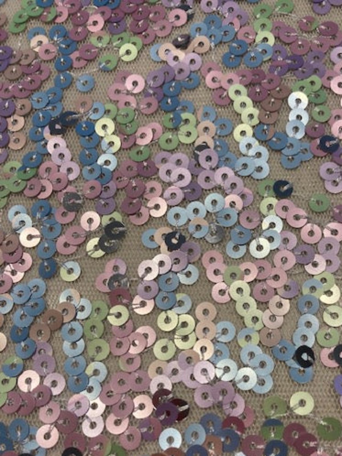 Pastel Multi Coloured Allover Sequin 