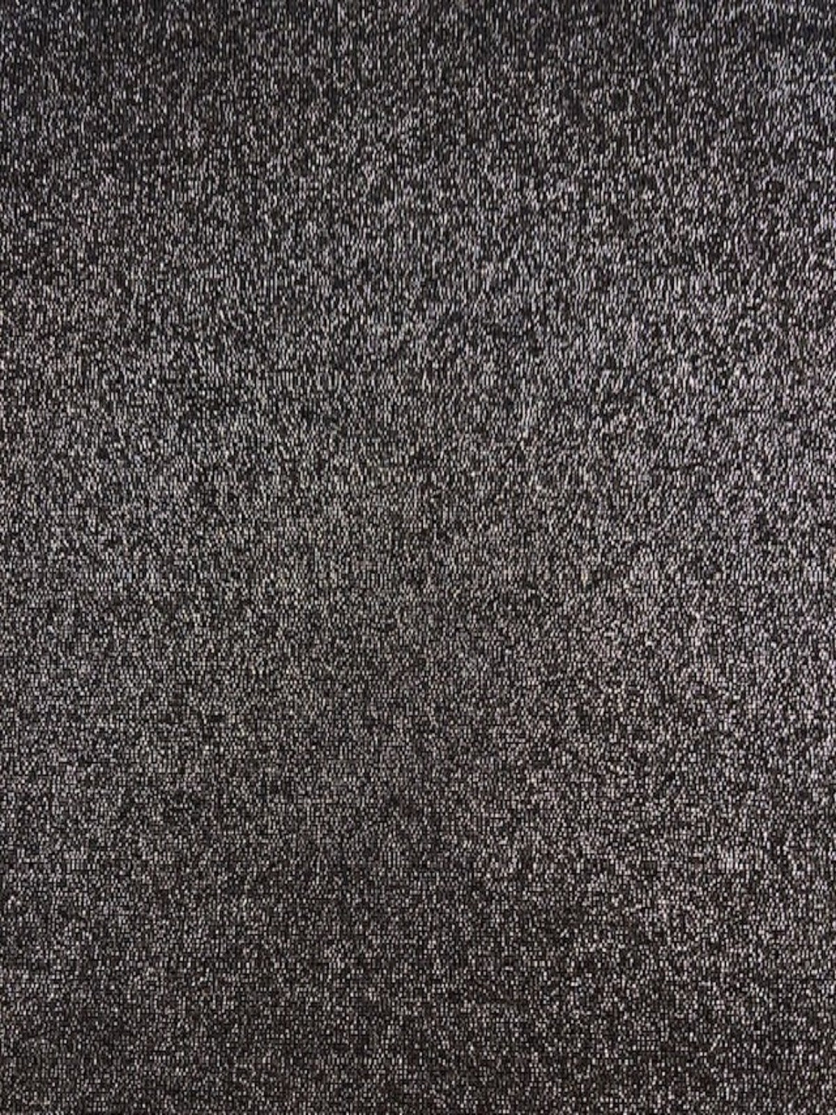 Silver on Black Printed foil Chiffon