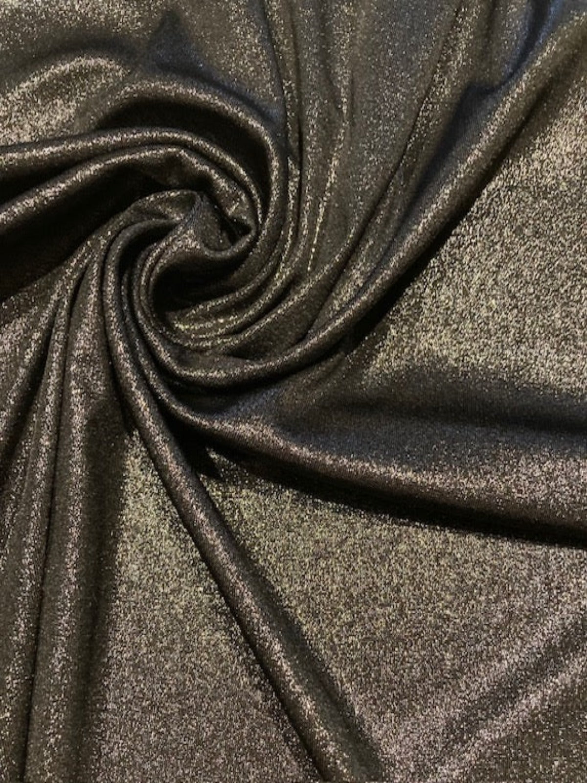 Silver Foil Print Glitter effect on Black Knit