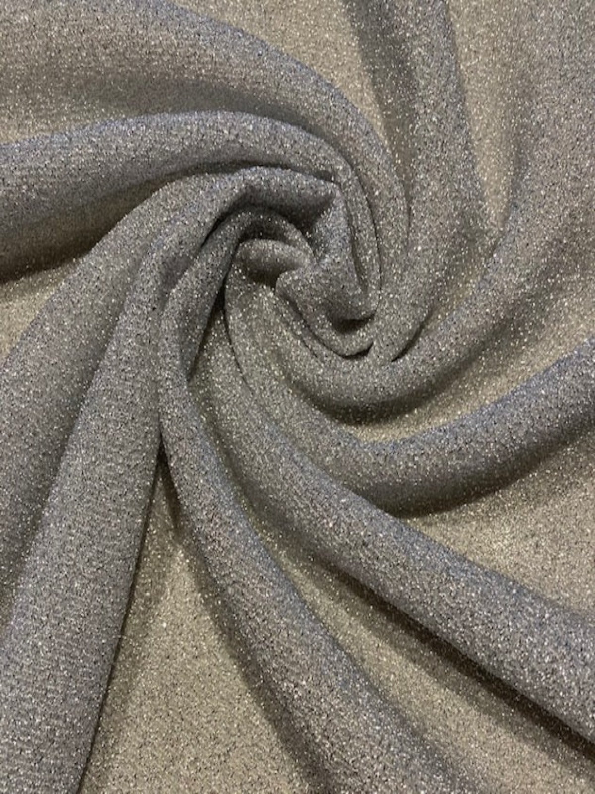 Silver Glitter Knit, One Way Stretch