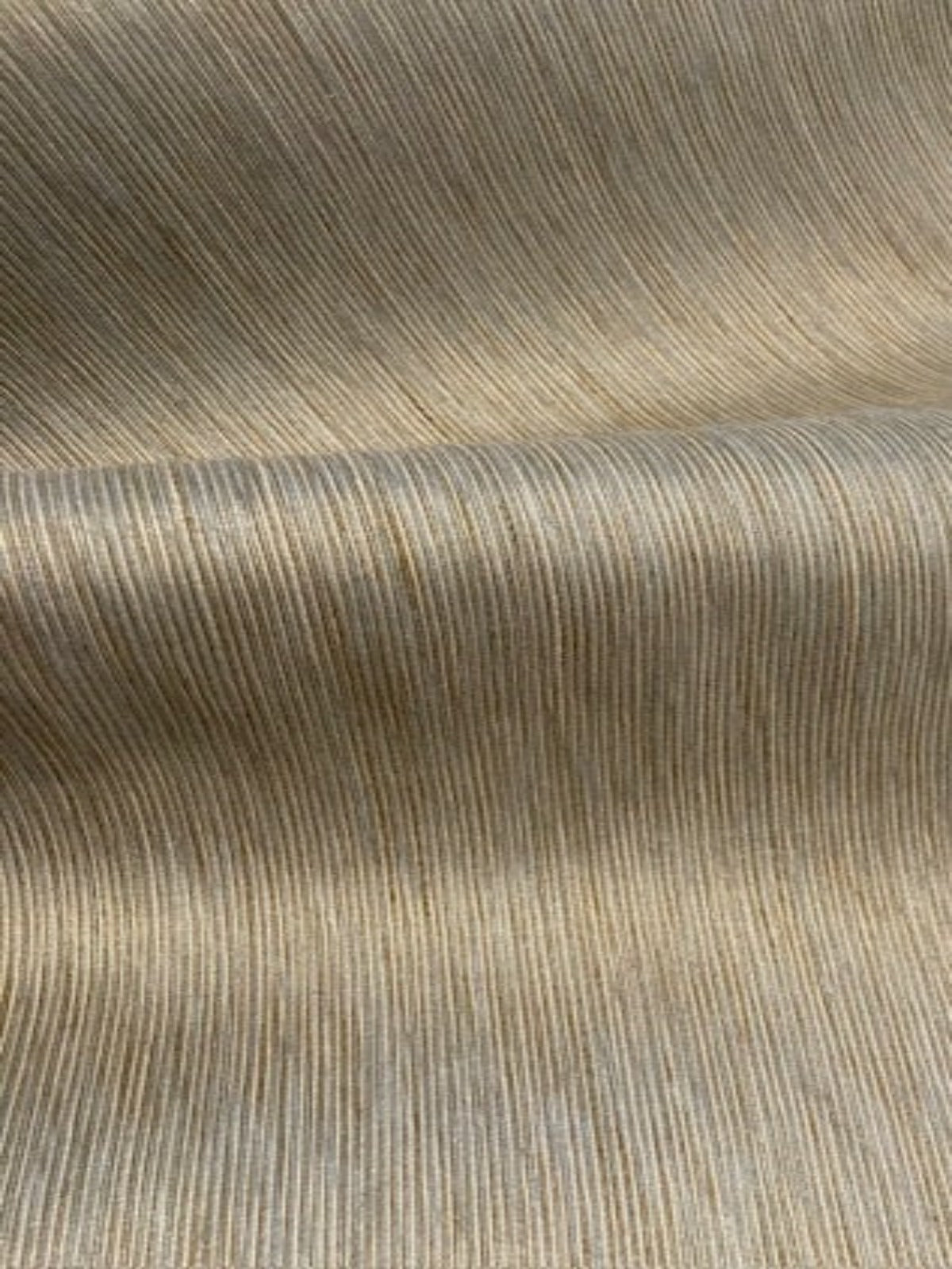 Grey-Green Semi Plain Ribbed Fabric – Firm Handle