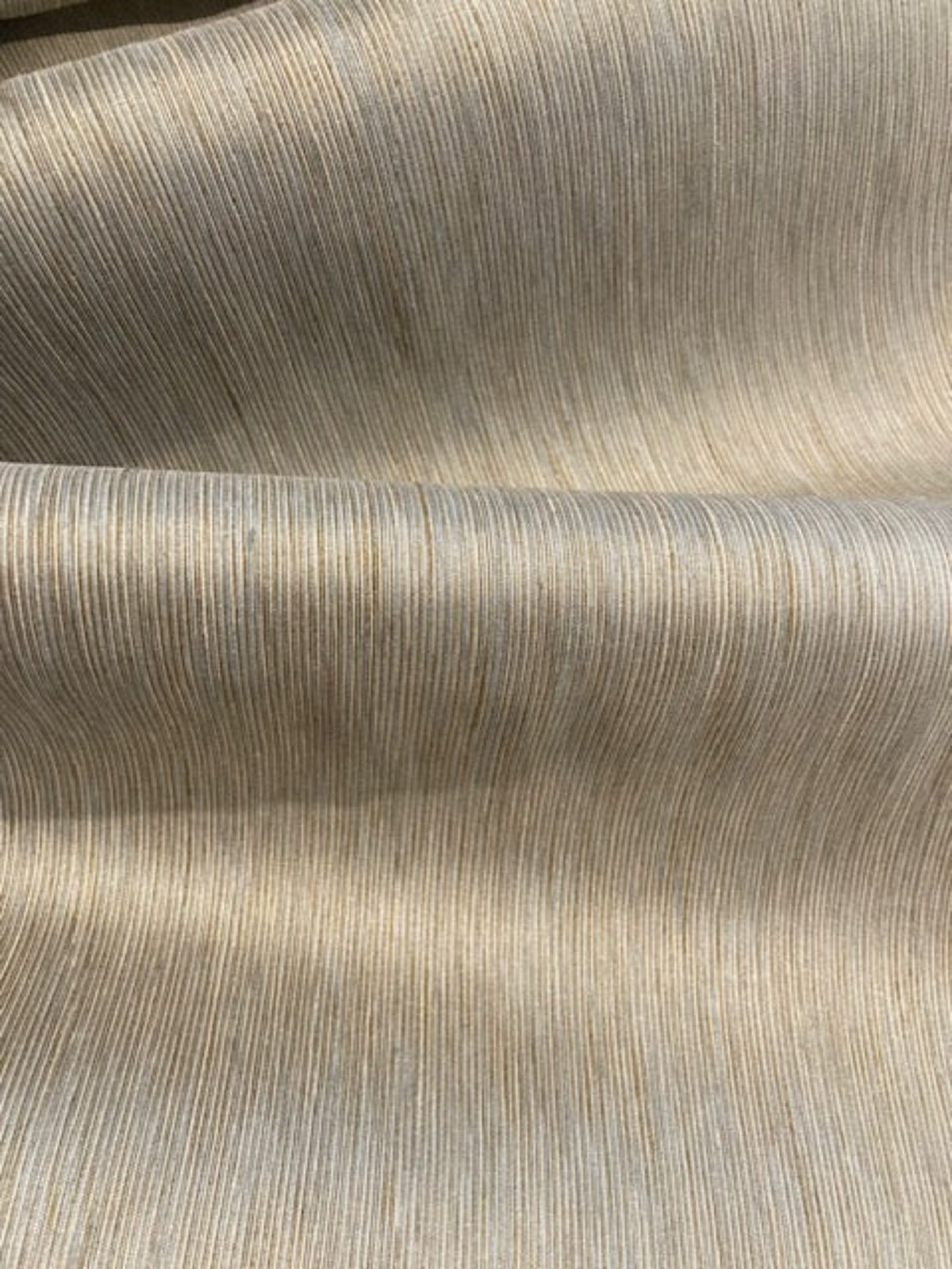 Grey-Green Semi Plain Ribbed Fabric – Firm Handle