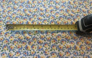 Sky & Lemon Floral on Cotton Poplin