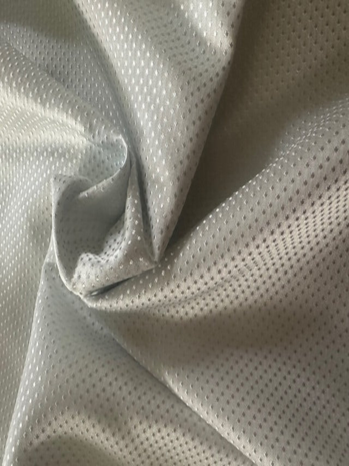 Pale Silver Dot Jacquard
