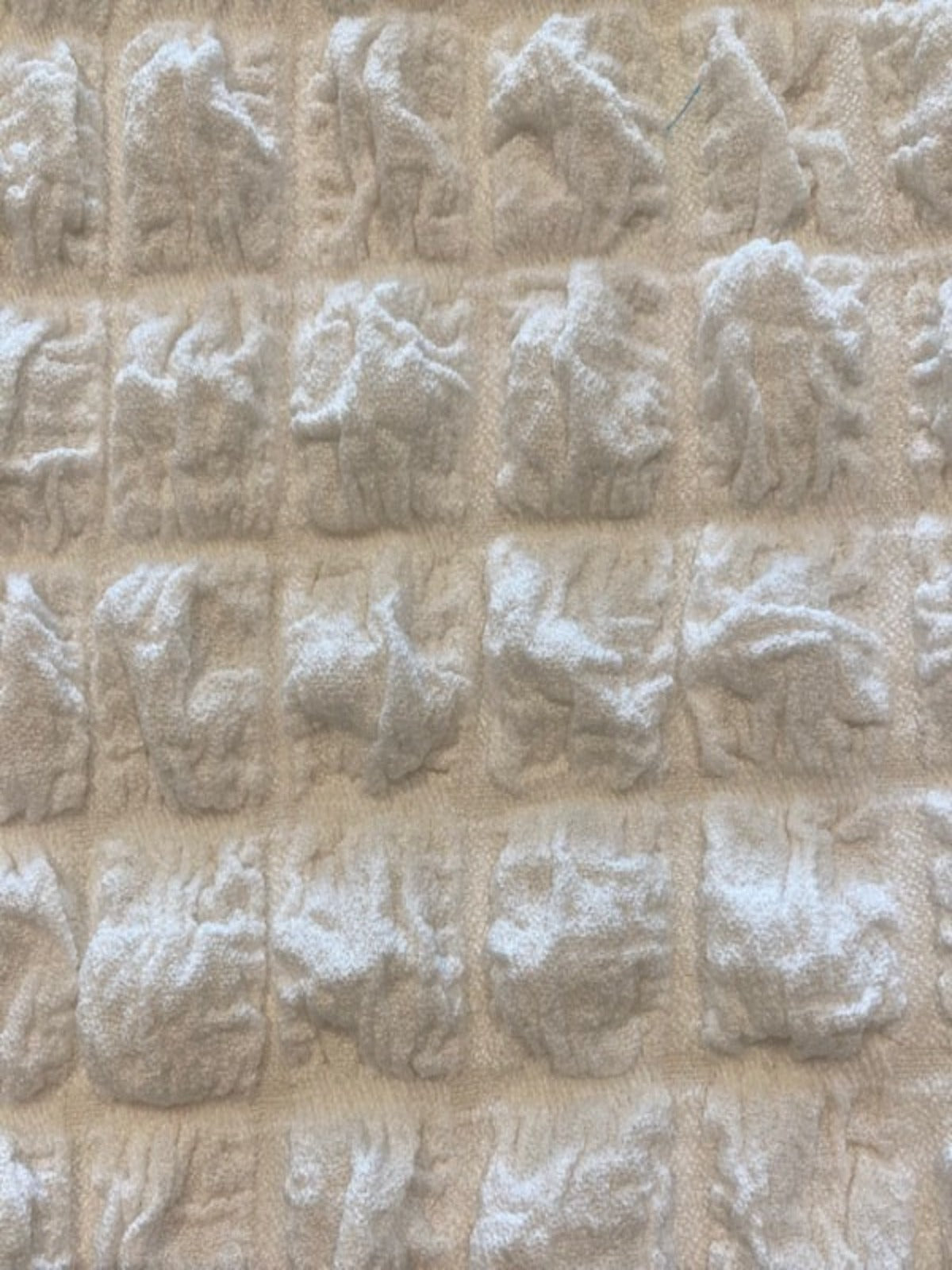 Ivory 2.5cm Check Seersucker