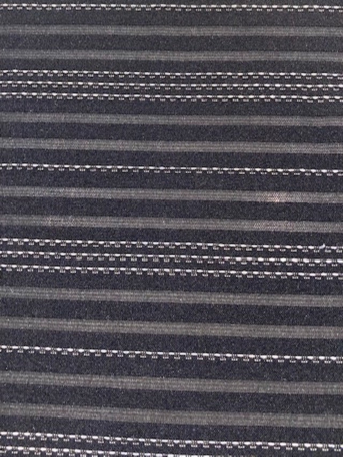 Silver Lurex Pinstripe on Black Knit