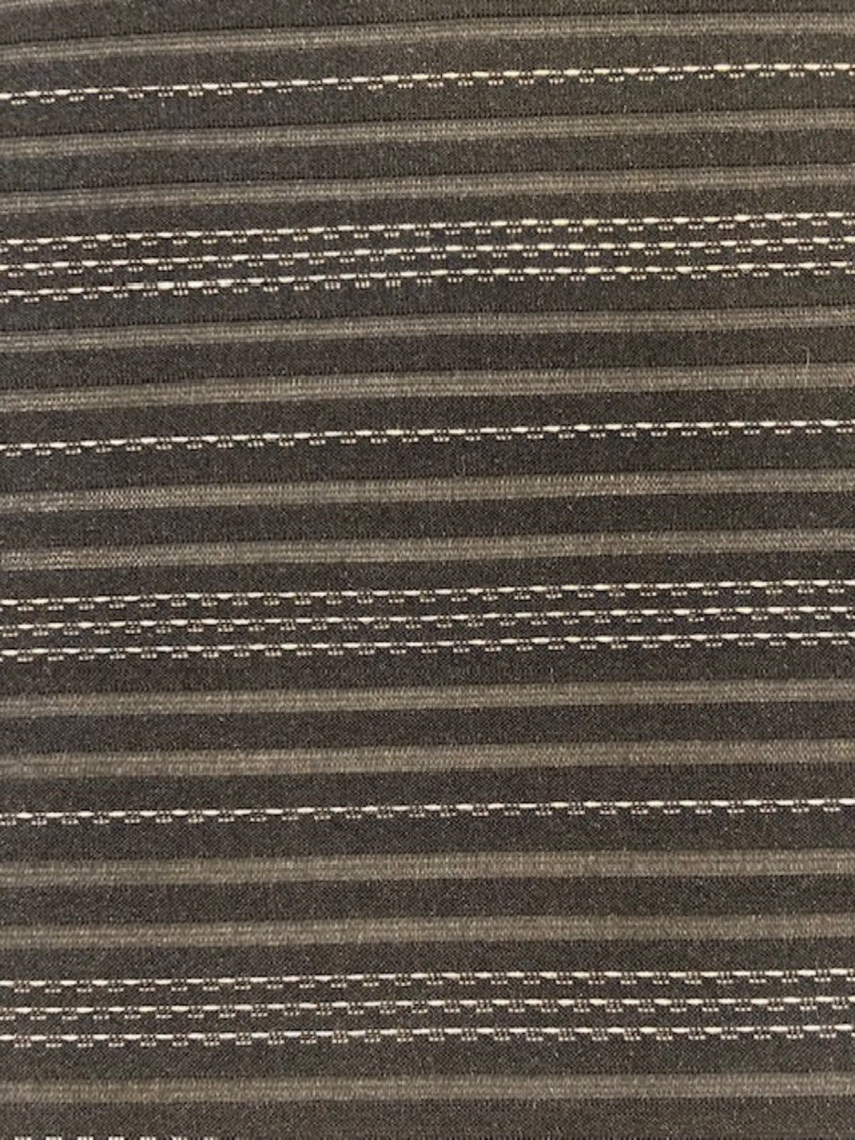 Silver Lurex Pinstripe on Black Knit