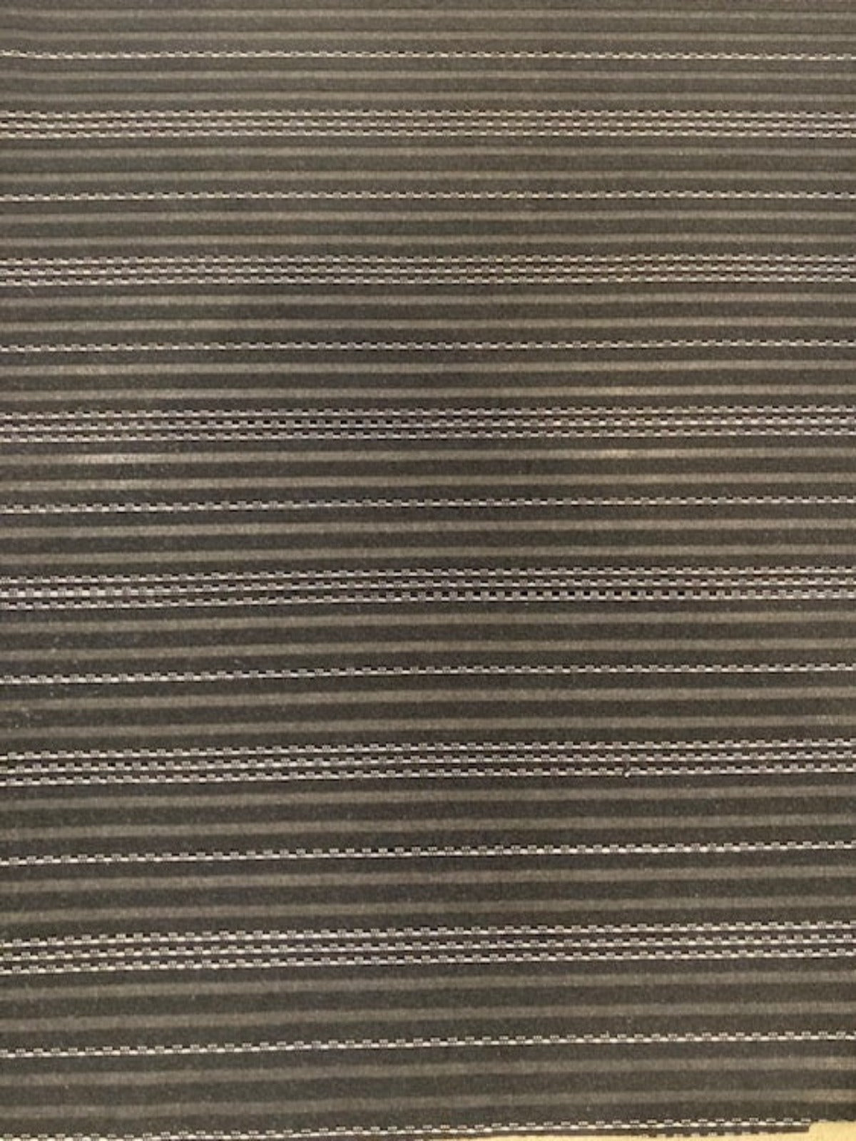 Silver Lurex Pinstripe on Black Knit