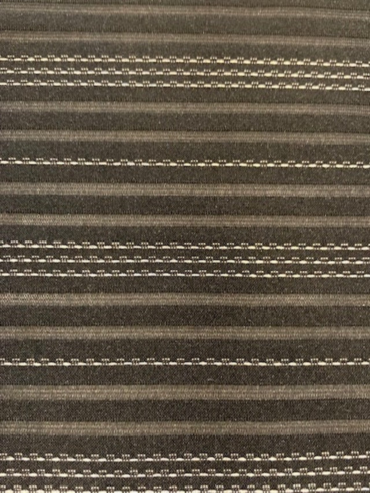 Silver Lurex Pinstripe on Black Knit