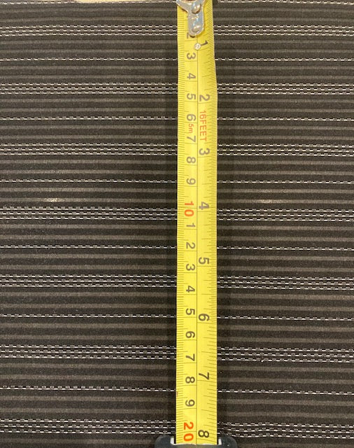 Silver Lurex Pinstripe on Black Knit