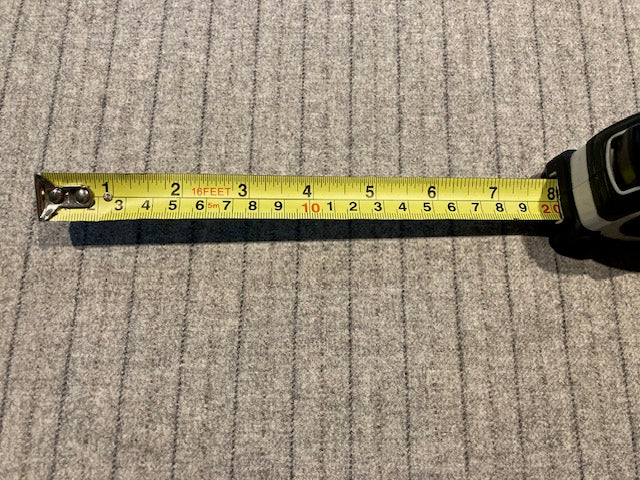 Pinstripe on Light Grey Felt