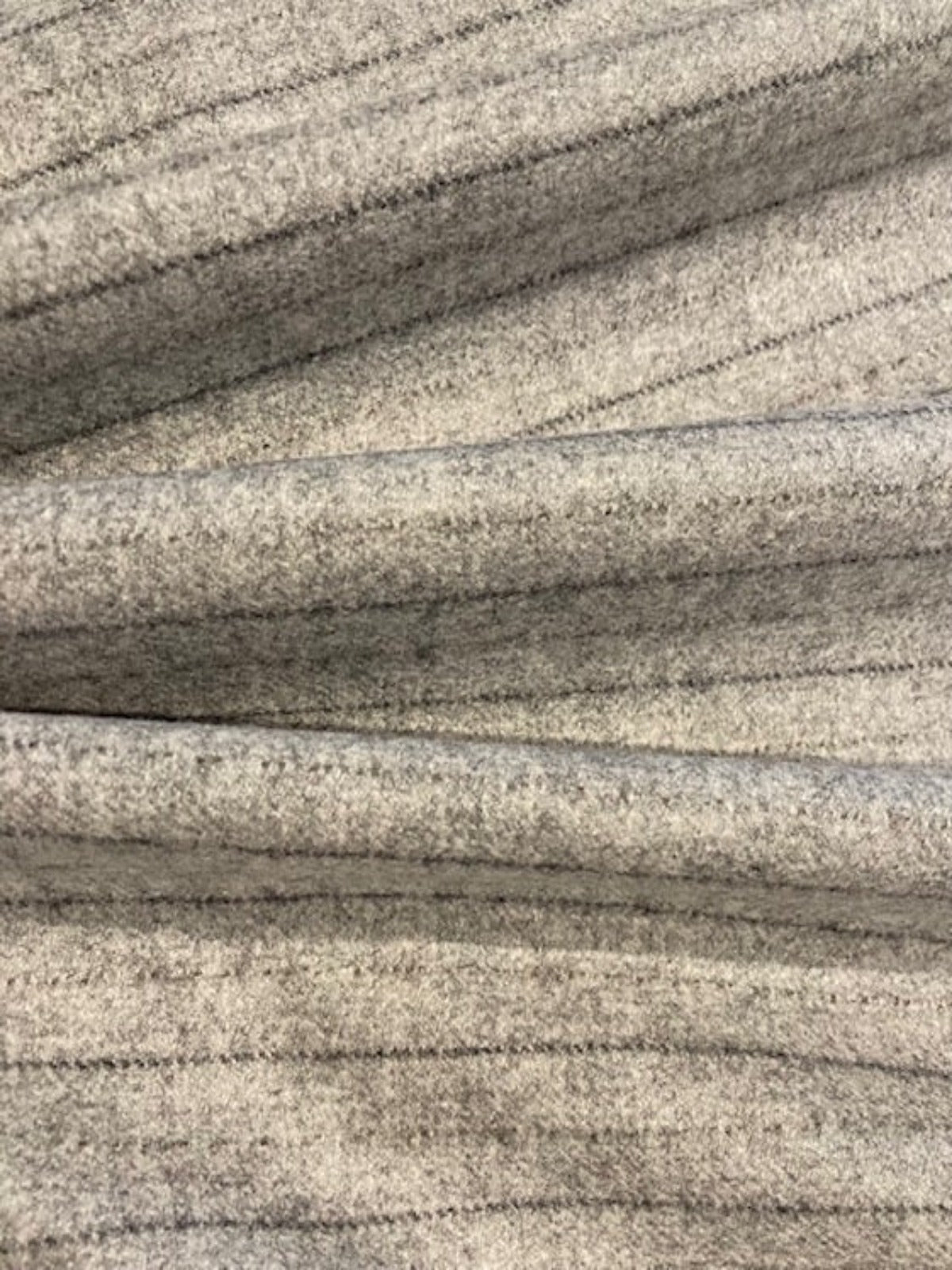Pinstripe on Light Grey Felt