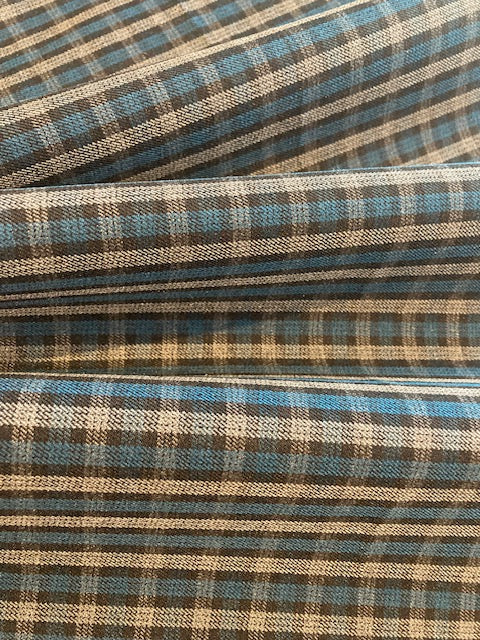 Teal/Grey Suiting Weight with One Way Stretch