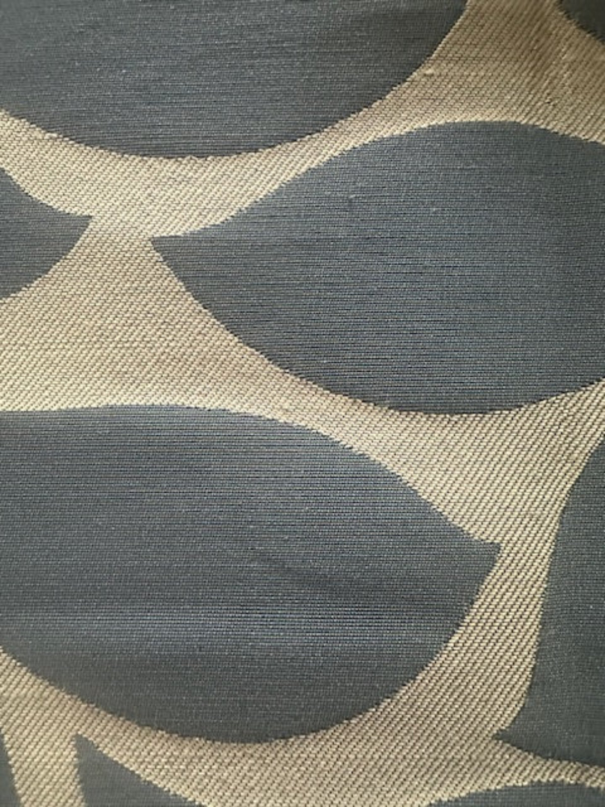 Teal Leaf Damask, Silk Mix